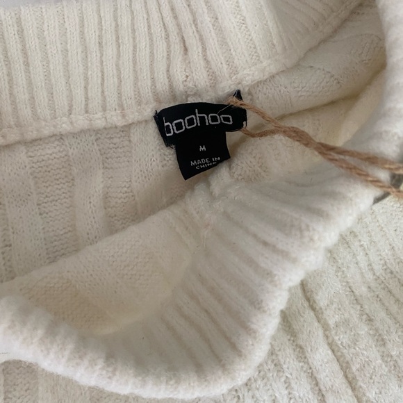 Boohoo Cream Knit Sweater pants - Picture 2 of 3